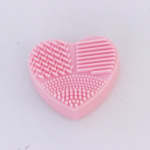 Heart Shape Clean Make up Brush