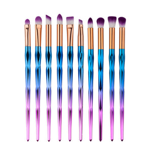 Rainbow Makeup Brushes Set