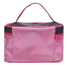 Load image into Gallery viewer, Cosmetic Bag Bowknot Stripe