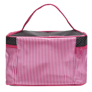 Cosmetic Bag Bowknot Stripe