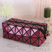 Load image into Gallery viewer, Geometric Zipper Cosmetic Bag