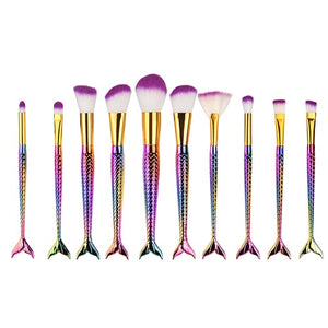 Mermaid Makeup Brush Set