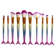 Load image into Gallery viewer, Mermaid Makeup Brush Set