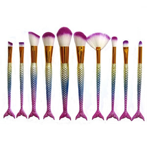 Mermaid Makeup Brush Set