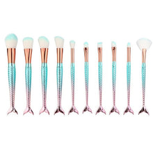 Load image into Gallery viewer, Mermaid Makeup Brush Set