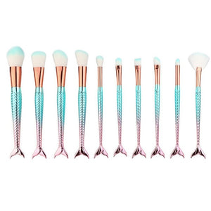 Mermaid Makeup Brush Set