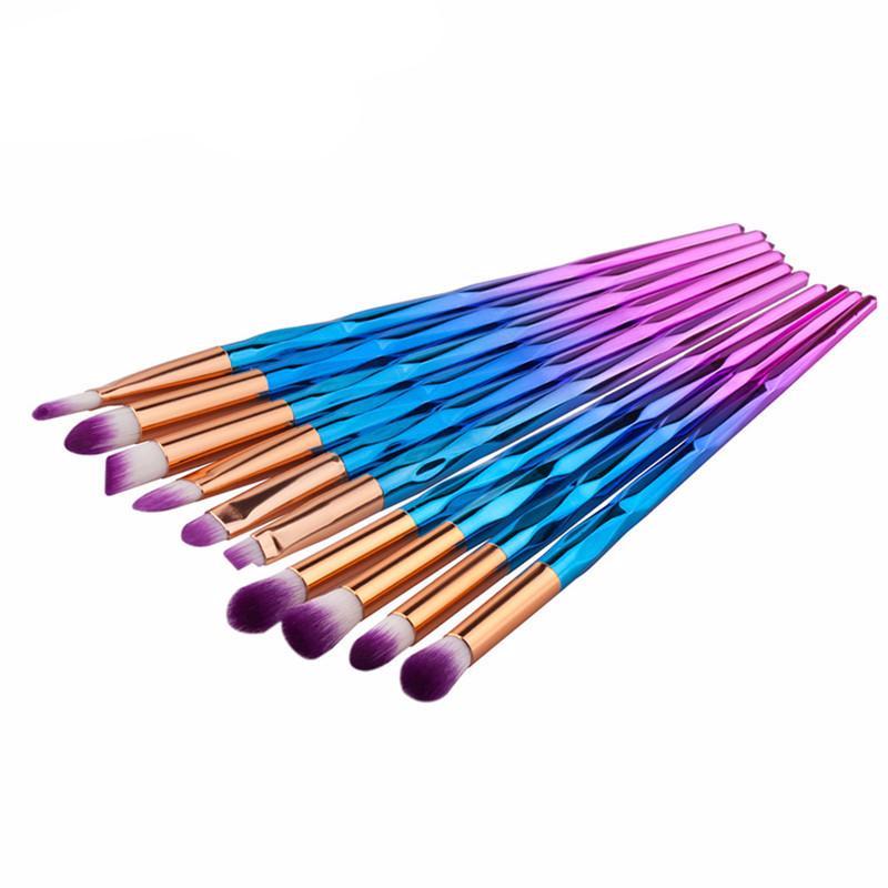 Rainbow Makeup Brushes Set