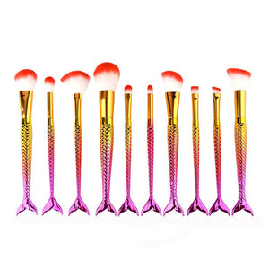 Mermaid Makeup Brush Set