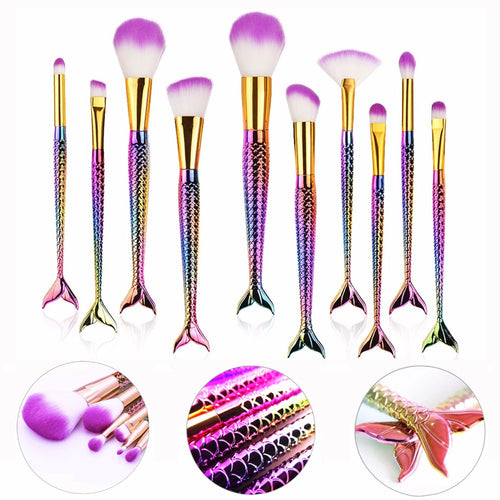 Mermaid Makeup Brush Set