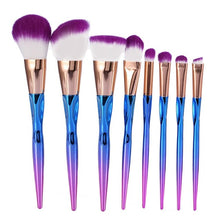 Load image into Gallery viewer, Metal Makeup Brushes Set