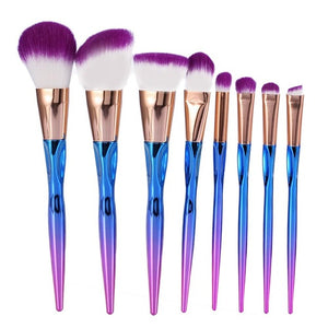 Metal Makeup Brushes Set