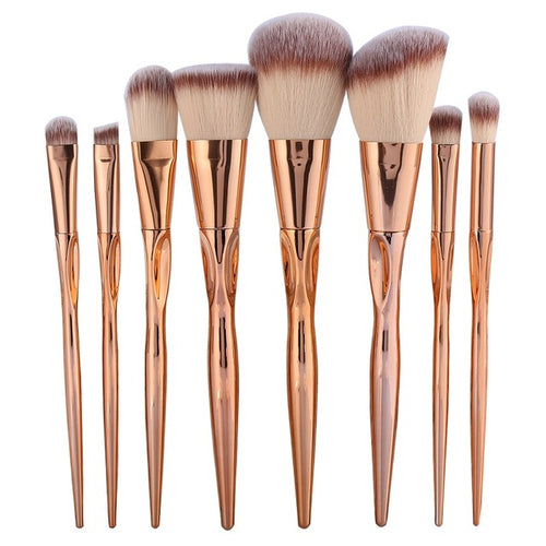 Metal Makeup Brushes Set